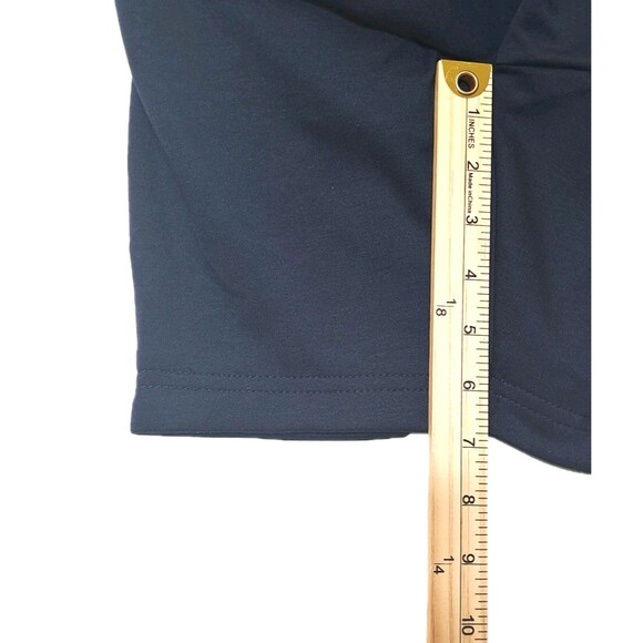 Training Shorts Mens Moisture Wicking Dark Navy Blue XL Drawstrings Zip Pockets - Picture 9 of 13